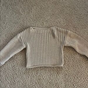 Urban Outfitters BDG beige Boatneck Heavy Knitted sweater